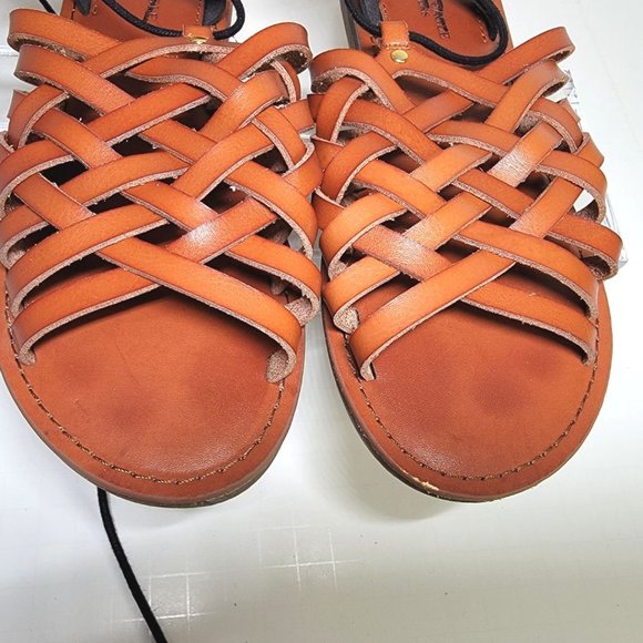 AMERICAN EAGLE Gladiator Sandals Lace Up Ankle - Picture 3 of 6